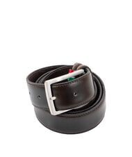 GAUD&Igrave; TEXAS Curved belt, with stitching darkbrown - Belts - 3