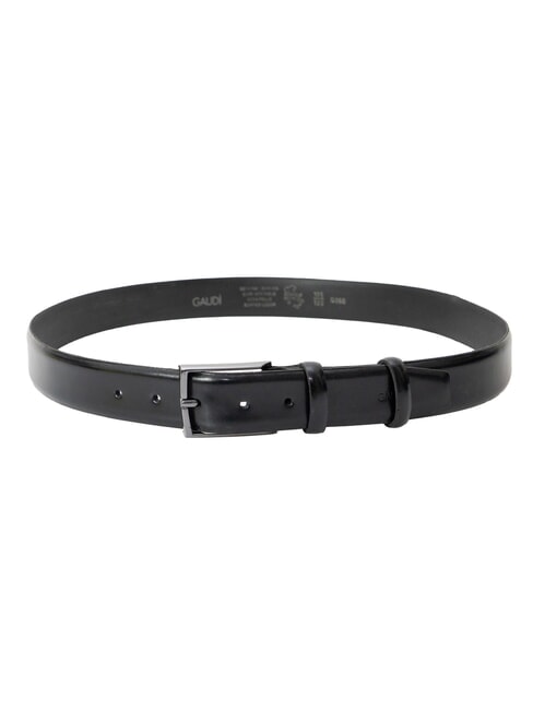 LUXURY Leather belt Made in Italy BLACK - Belts