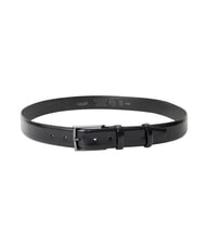 GAUD&Igrave; LUXURY Leather belt Made in Italy BLACK - Belts - 2