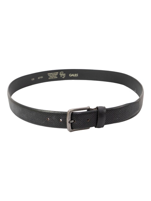 SANTA CROCE Leather belt BLACK - Belts