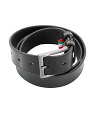 GAUD&Igrave; BRIDGE Leather belt Made in Italy BLACK - Belts - 3
