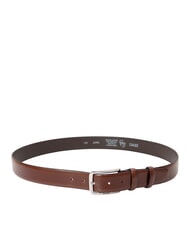 GAUD&Igrave; BRIDGE Curved leather belt Tobacco - Belts - 2