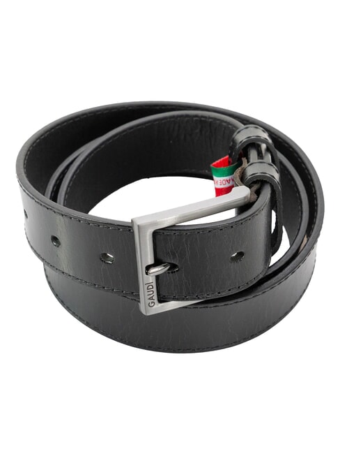 BRIDGE Leather belt Made in Italy BLACK - Belts
