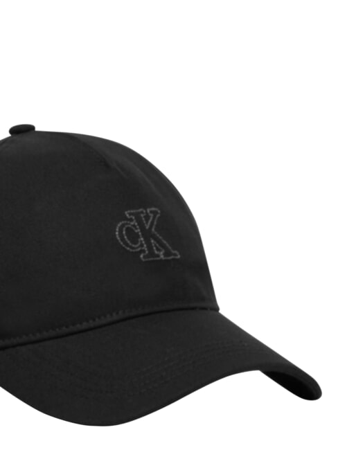 CKJ SMALL MONOGRAM Visor hat on black - Hats