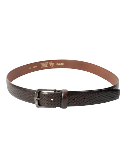 SANTA CROCE Leather belt darkbrown - Belts
