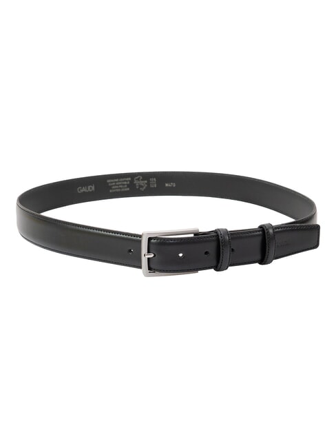 TEXAS Curved belt, with stitching BLACK - Belts