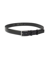 GAUD&Igrave; TEXAS Curved belt, with stitching BLACK - Belts - 2