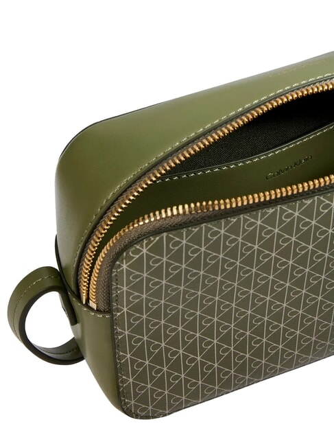 COATED EMBLEM Mini shoulder bag olivine aop - Women&rsquo;s Bags