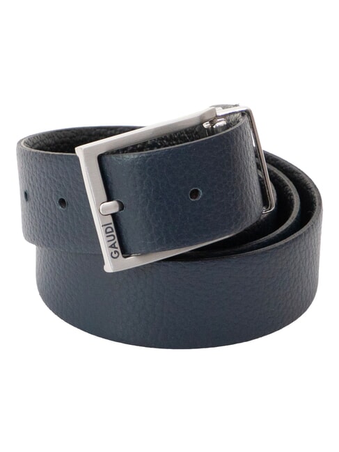 CERVO Leather belt black/blue - Belts