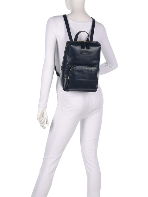 IOLANDA Backpack with front pocket, in leather overseas gold abb. - Women&rsquo;s Bags