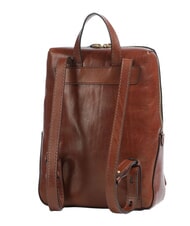 THE BRIDGE IOLANDA Backpack with front pocket, in leather - Women&rsquo;s Bags