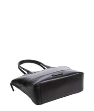 THE BRIDGE IOLANDA Leather shoulder shopping bag Black Gold - Women&rsquo;s Bags - 5