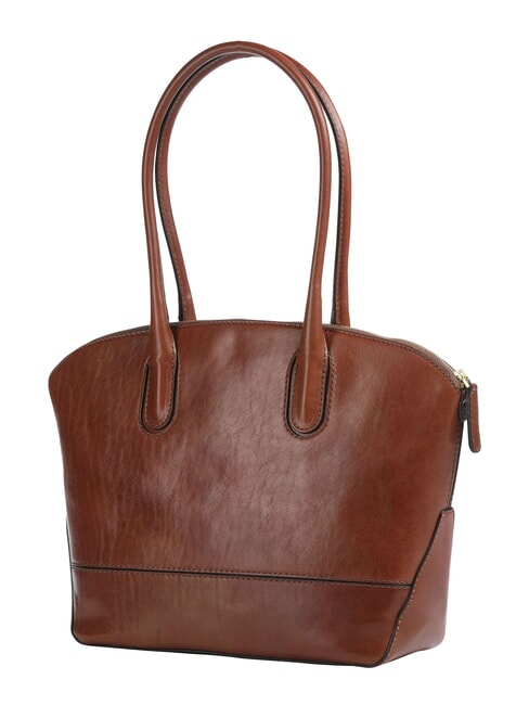 IOLANDA Leather shoulder shopping bag BROWN - Women&rsquo;s Bags