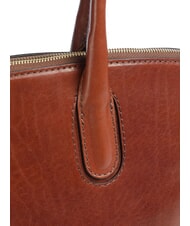 THE BRIDGE IOLANDA Leather shoulder shopping bag BROWN - Women&rsquo;s Bags - 3