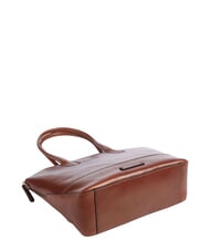 THE BRIDGE IOLANDA Leather shoulder shopping bag BROWN - Women&rsquo;s Bags - 5