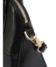 THE BRIDGE IOLANDA Mini handbag, with shoulder strap, in leather Black Gold - Women&rsquo;s Bags - 3