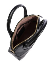 THE BRIDGE IOLANDA Mini handbag, with shoulder strap, in leather Black Gold - Women&rsquo;s Bags - 4