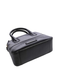 THE BRIDGE IOLANDA Mini handbag, with shoulder strap, in leather Black Gold - Women&rsquo;s Bags - 5