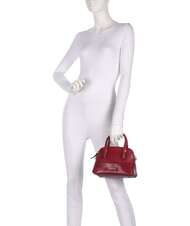 THE BRIDGE IOLANDA Mini handbag, with shoulder strap, in leather currant / gold - Women&rsquo;s Bags - 6