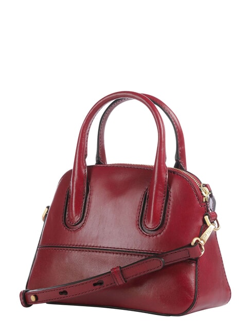 IOLANDA Mini handbag, with shoulder strap, in leather currant / gold - Women&rsquo;s Bags