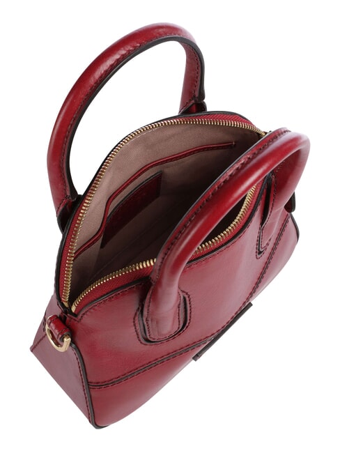 IOLANDA Mini handbag, with shoulder strap, in leather currant / gold - Women&rsquo;s Bags