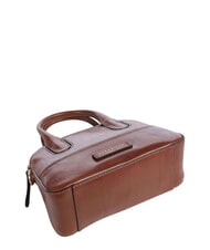 THE BRIDGE IOLANDA Mini handbag, with shoulder strap, in leather BROWN - Women&rsquo;s Bags - 5