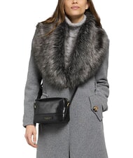 THE BRIDGE IOLANDA Mini shoulder bag, in leather Black Gold - Women&rsquo;s Bags - 2