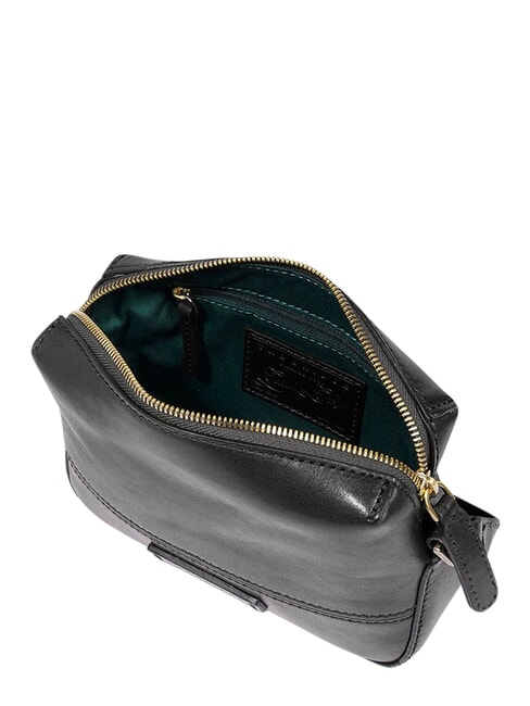 IOLANDA Mini shoulder bag, in leather Black Gold - Women&rsquo;s Bags