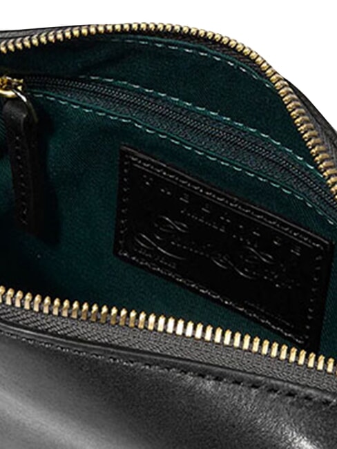 IOLANDA Mini shoulder bag, in leather Black Gold - Women&rsquo;s Bags