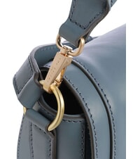 THE BRIDGE ILARIA Leather shoulder bag cerulean with gold abb - Women&rsquo;s Bags - 3