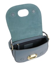 THE BRIDGE ILARIA Leather shoulder bag cerulean with gold abb - Women&rsquo;s Bags - 4