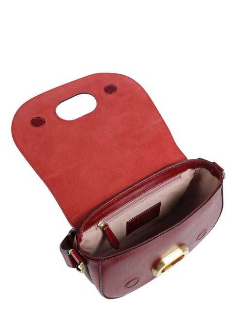 ILARIA Leather shoulder bag currant / gold - Women&rsquo;s Bags