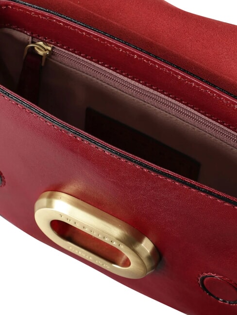 ILARIA Mini leather shoulder bag currant / gold - Women&rsquo;s Bags