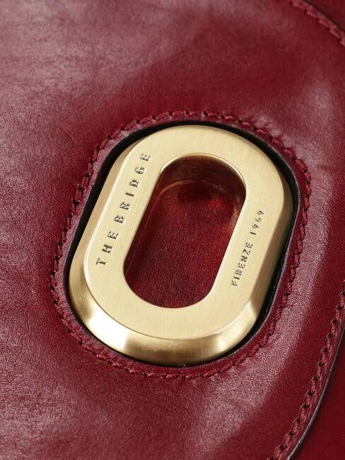 ILARIA Mini leather shoulder bag currant / gold - Women&rsquo;s Bags