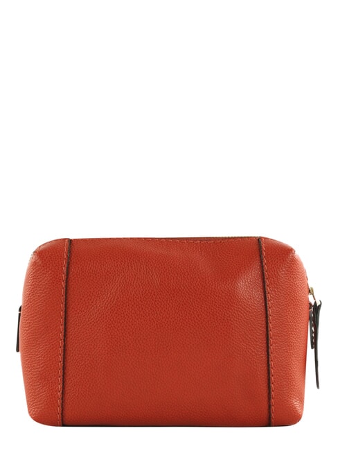GEMMA  Leather Beauty Case burnt orange abb. gold - Beauty Case