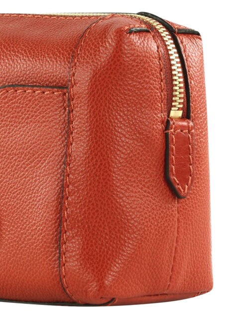 GEMMA  Leather Beauty Case burnt orange abb. gold - Beauty Case