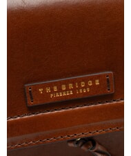 THE BRIDGE ELBA Leather bag with shoulder flap BROWN - Women&rsquo;s Bags - 3