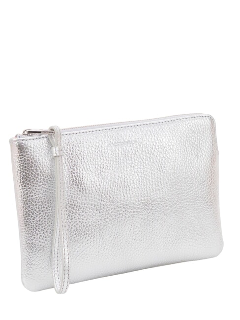 ALIAS Leather clutch bag SILVER - Women&rsquo;s Bags