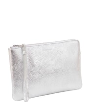 COCCINELLE ALIAS Leather clutch bag SILVER - Women&rsquo;s Bags - 2