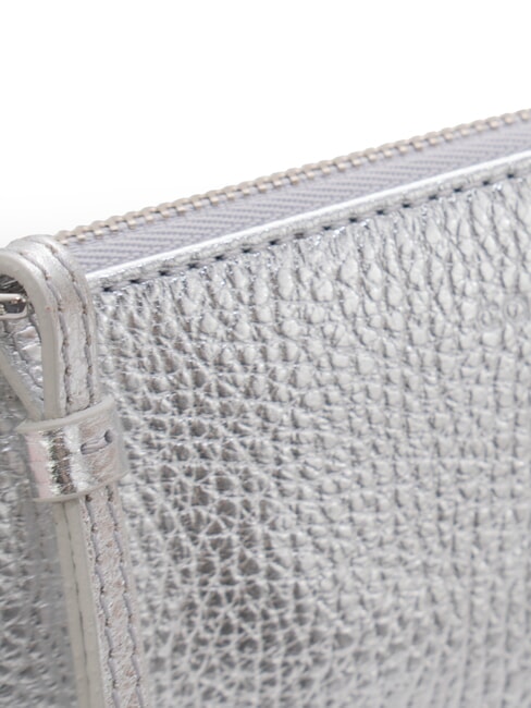 ALIAS Leather clutch bag SILVER - Women&rsquo;s Bags