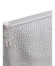 COCCINELLE ALIAS Leather clutch bag SILVER - Women&rsquo;s Bags - 3