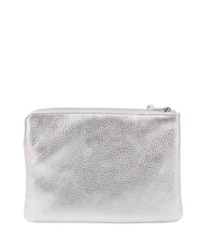 COCCINELLE ALIAS Leather clutch bag SILVER - Women&rsquo;s Bags - 4
