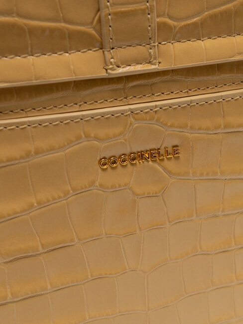 MAGALU CROCO SHINY SOFT Handbag, with shoulder strap fresh beige - Women&rsquo;s Bags