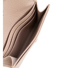 COCCINELLE METALLIC SOFT Hammered leather card holder - Women&rsquo;s Wallets