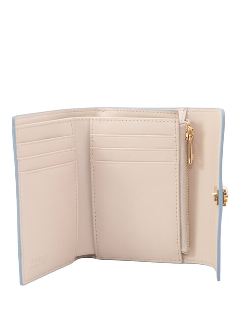 IRIDE Compact leather wallet sugar paper+sand int. - Women&rsquo;s Wallets