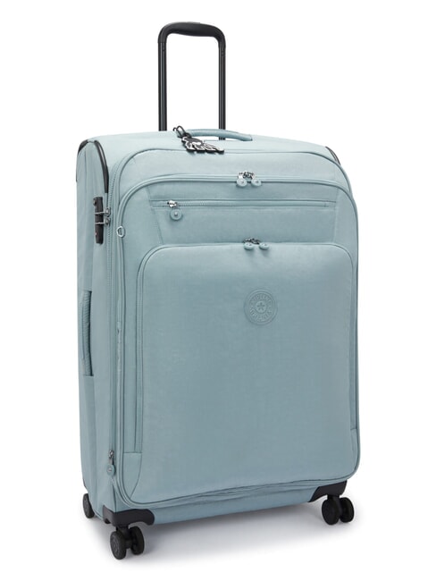 NEW YOURI SPIN L Large size trolley relaxed grey - Semi-rigid Trolley Cases