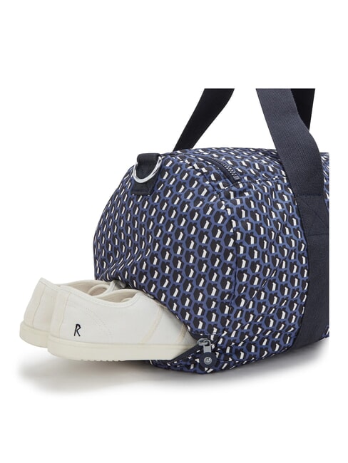ARGUS S Small duffel bag with shoulder strap 3d k blue - Duffle bags