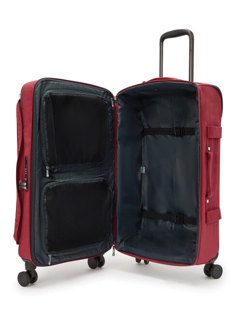 SPONTANEOUS Medium size trolley funky red - Semi-rigid Trolley Cases