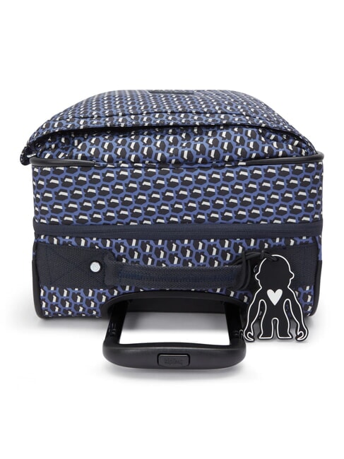 SPONTANEUS Cabin trolley 3d k blue - Semi-rigid Trolley Cases