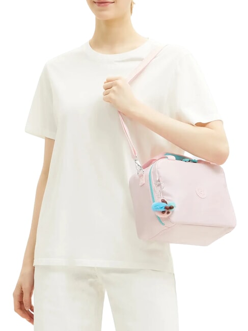 MIYO Lunch bag with shoulder strap sea pink metallic - Kids bags and accessories